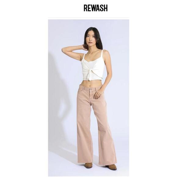Rewash High Waisted Denim in Sandstone - Picture 1 of 8